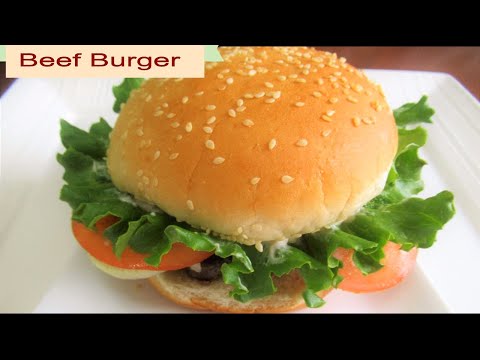 پوستر BURGER , BURGER RECIPE, BEEF BURGER RECIPE BEST BURGER...
