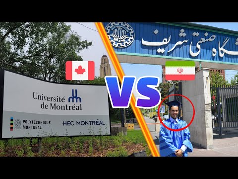 پوستر فرق درس خوندن تو بهترین دانشگاه های ایران و کانادا