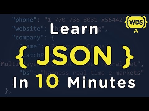 پوستر آموزش JSON در 10 دقیقه
