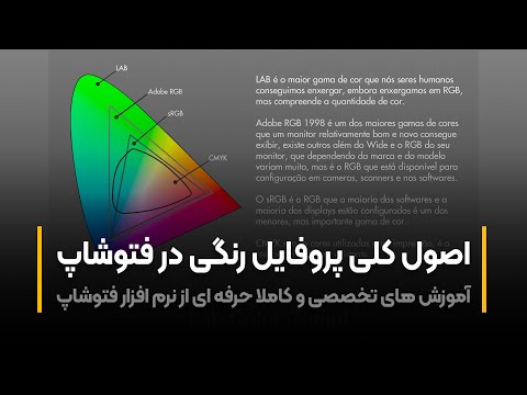پوستر آموزش فتوشاپ اصول کلی پروفایل رنگی