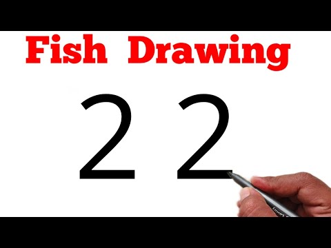 پوستر نقاشی ماهی دلفین با شماره ۲۲ آموزش آسان نقاشی ماهی قدم به...