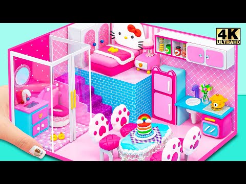 پوستر ساخت خانه صورتی دو طبقه با ۳ اتاق از کارتن و خاک رزین...