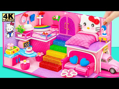 پوستر ساخت خانه‌ی صورتی هلوکیتی با پله‌های رنگین‌کمانی از خاک...