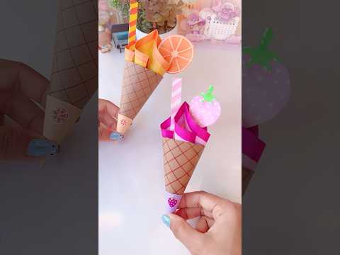 پوستر ساخت بستنی خودتان در منزل شورت هنر کاردستی یوتیوب‌شورت