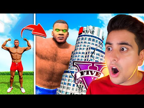 پوستر چالش ارتقاء فرانکلین در جی‌تی‌ای 🤯🔥 تبدیل به ابرقهرمان شد