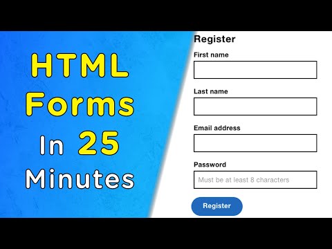 پوستر Learn HTML Forms In 25 Minutes