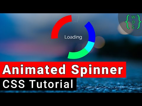 پوستر Animated Loading Spinner Tutorial