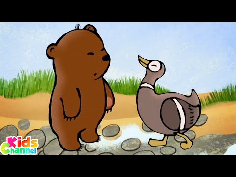 پوستر نمایش کارتونی انیمیشن خرس شیطان و افسانه برای کودکان نوپا