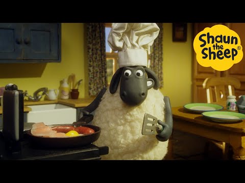 پوستر بره ناقلا 🐑 آشپزی با گله - کارتون برای بچه ها 🐑
