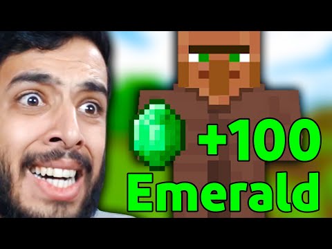 پوستر پدر سوخته ترین روش برای جمع کردن امرالد در ماینکرفت 😂 part...