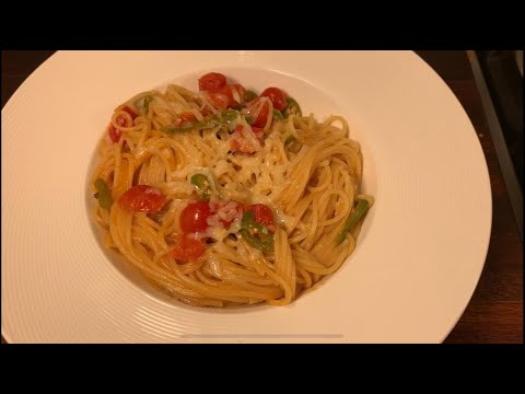 پوستر pasta with garlic and chilly - پاستا با سیر و چیلی -...