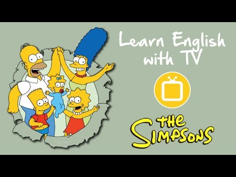 پوستر Learn English with TV Series The Simpsons and American...