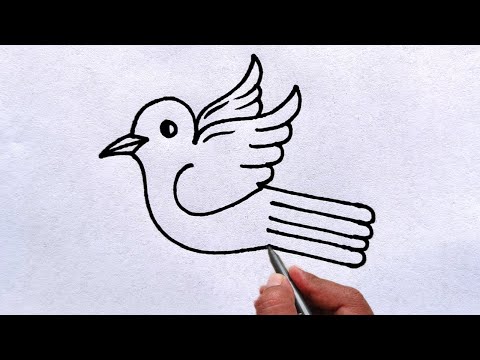 پوستر نقاشی پرنده با پرچم هند نقاشی پرنده آزادی گام به گام