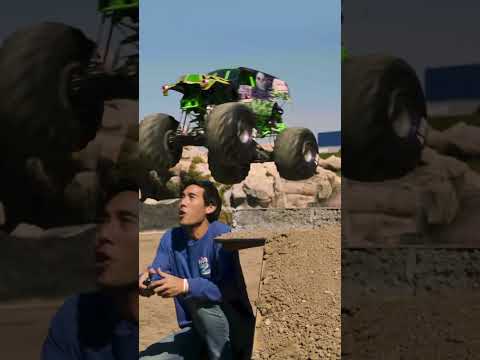 پوستر The Monster truck almost crushed him