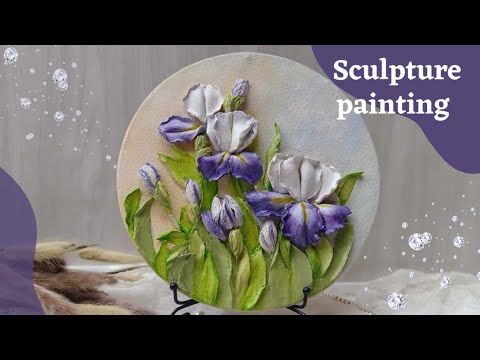 آموزش نقاشی گلها بر روی مجسمه | چگونگی ساخت نقاشی مجسمه