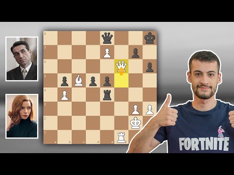 پوستر تحلیل فینال بث هارمن و بورگوو در سریال مشهور گامبی وزیر