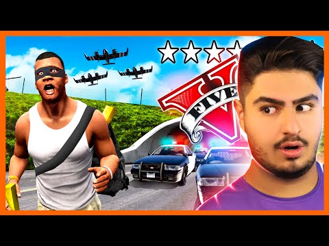 پوستر چالش سخت ترین درجه پلیس در جی تی ای⭐⭐⭐ 10 ستاره پلیس
