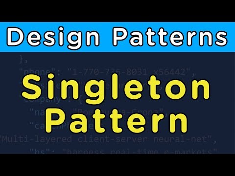 پوستر الگوی Singleton - الگوهای طراحی