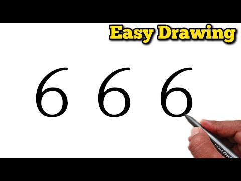 پوستر نقاشی شماره 666 چگونگی نقاشی زیبا با استفاده از اعداد نقاشی...
