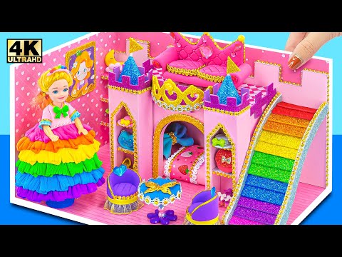 پوستر ساخت قلعه صورتی شگفت‌انگیز با اتاق خواب، عروس رنگارنگ آرایش...