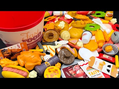 پوستر لذت بردن از باز کردن یک ست آشپزخانه سریع غذای فست فود با...