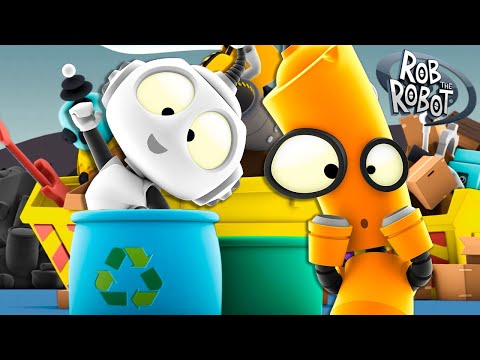 پوستر Rob Loves Fixing and Recycling! 🪛 Rob The Robot Preschool...