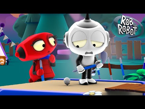 پوستر Rob is Sad Hes Not Up to Par! ⛳ Rob The Robot Preschool...