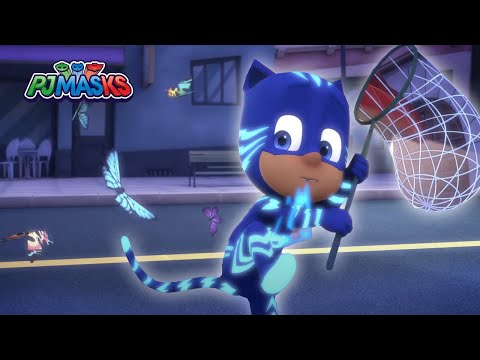 پوستر پسر گربه و تیم پروانه‌ها 🌟 ماسک‌های PJ 🌟 فصل ۱ قسمت ۱۱ 🌟...