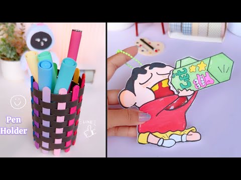 پوستر هنرهای کاغذی خودساخته برای لوازم مدرسه راه آسان برای ساختن...