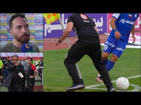 پوستر جنجال عجیب از توپ‌جمع‌کن دربی؛ اخراج از کنار زمین!