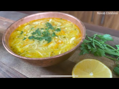 پوستر سوپ ورمیشل و مرغ با نواب - vermicelli soup with chicken by...