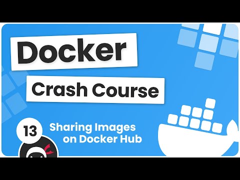پوستر دوره ی آموزشی Docker 13 - اشتراک‌گذاری تصاویر در Docker Hub