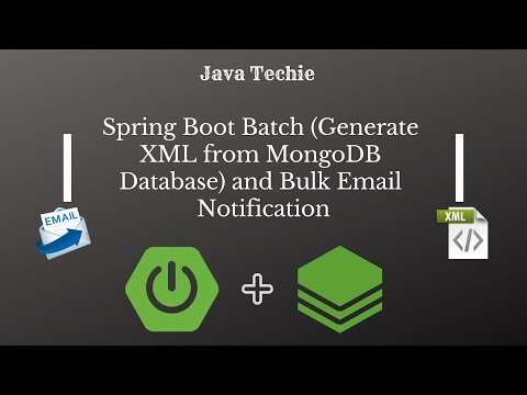 پوستر Spring Boot Batch Generate XML from MongoDB Database and...
