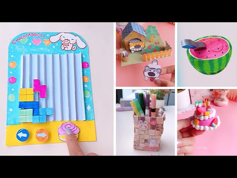 پوستر ایده‌های سرگرم‌کننده و آسان کاردستی با کاغذ کوتاه هنر