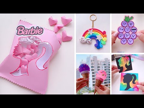 پوستر ایده‌های خلاقانه کاردستی با کاغذ روش آسان برای ساختن هنگام...