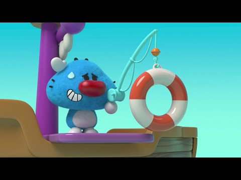 پوستر آموزش شنا کارتون جدید برای کودکان