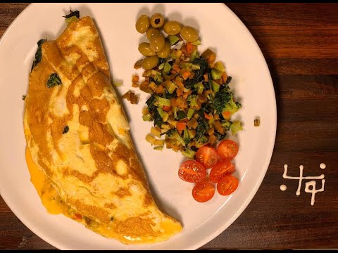 پوستر املت سبزیجات - املت - omlete - omelette