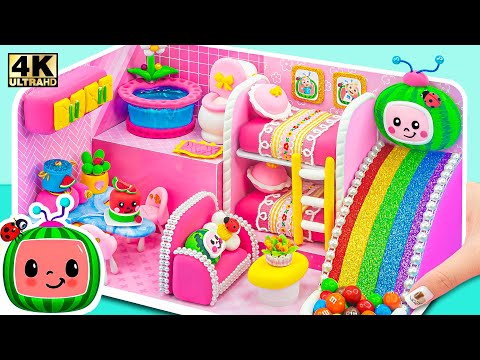 پوستر ساخت خانه کوچک و جذاب پینک کوکوملون با اسلاید رنگارنگ...