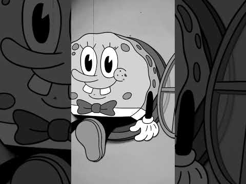 پوستر اگر باب اسفنجی در دهه 1920 ساخته می‌شد بازسازی ریف دمنده