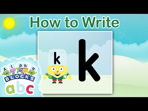 پوستر officialalphablocks - Learn How to Write the Letter K...