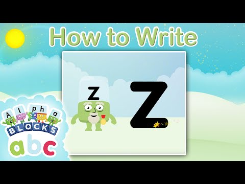 پوستر officialalphablocks - Learn How to Write the Letter Z...