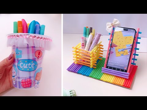 پوستر ایده‌های ساده و جذاب هنر کاغذی چگونگی ساخت نگهدارنده خودکار...