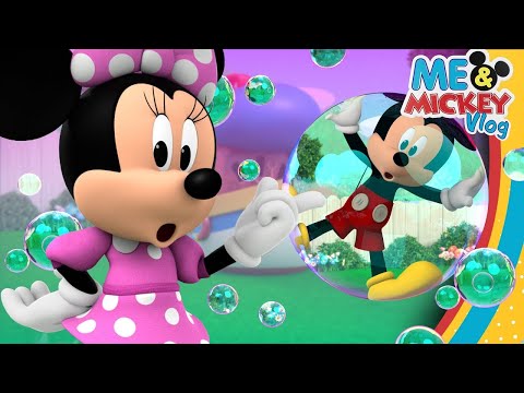 پوستر با میکی و مینی بازی پاپ بازی حباب‌ها را انجام دهید ☀️ من و...