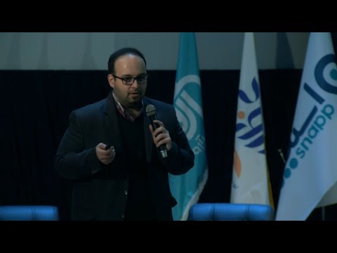 پوستر سخنرانی میلاد‌ احرامپوش درباره رشد صنعت اپلیکیشن‌های موبایل...