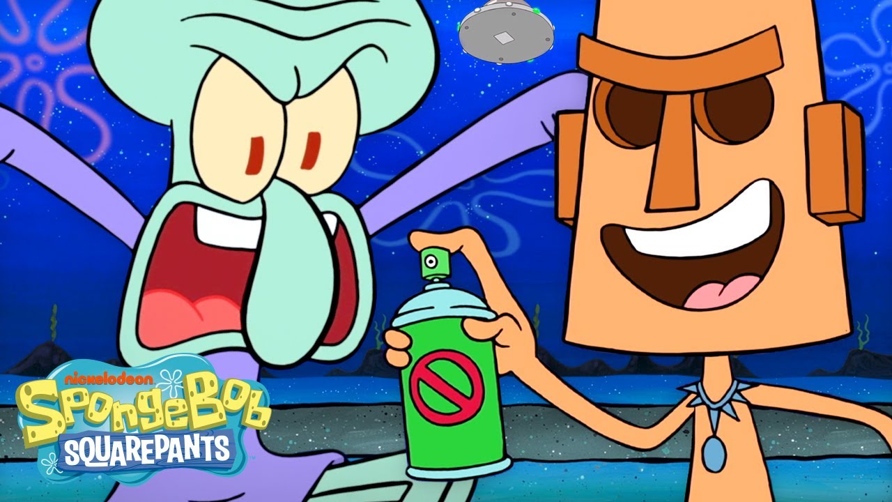 پوستر Squidward’s Alien Encounter 🛸👽 Full Scene SpongeBob