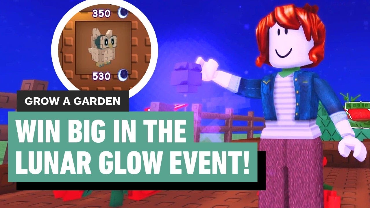 پوستر Grow A Garden How to Win Big in the Lunar Glow Event Free...