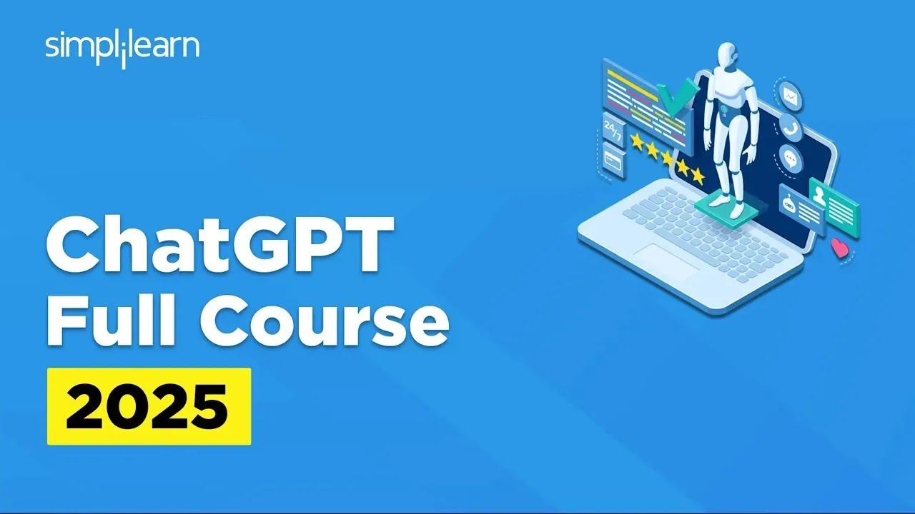 پوستر دوره کامل ChatGPT برای سال 2025 آموزش ChatGPT برای مبتدیان...