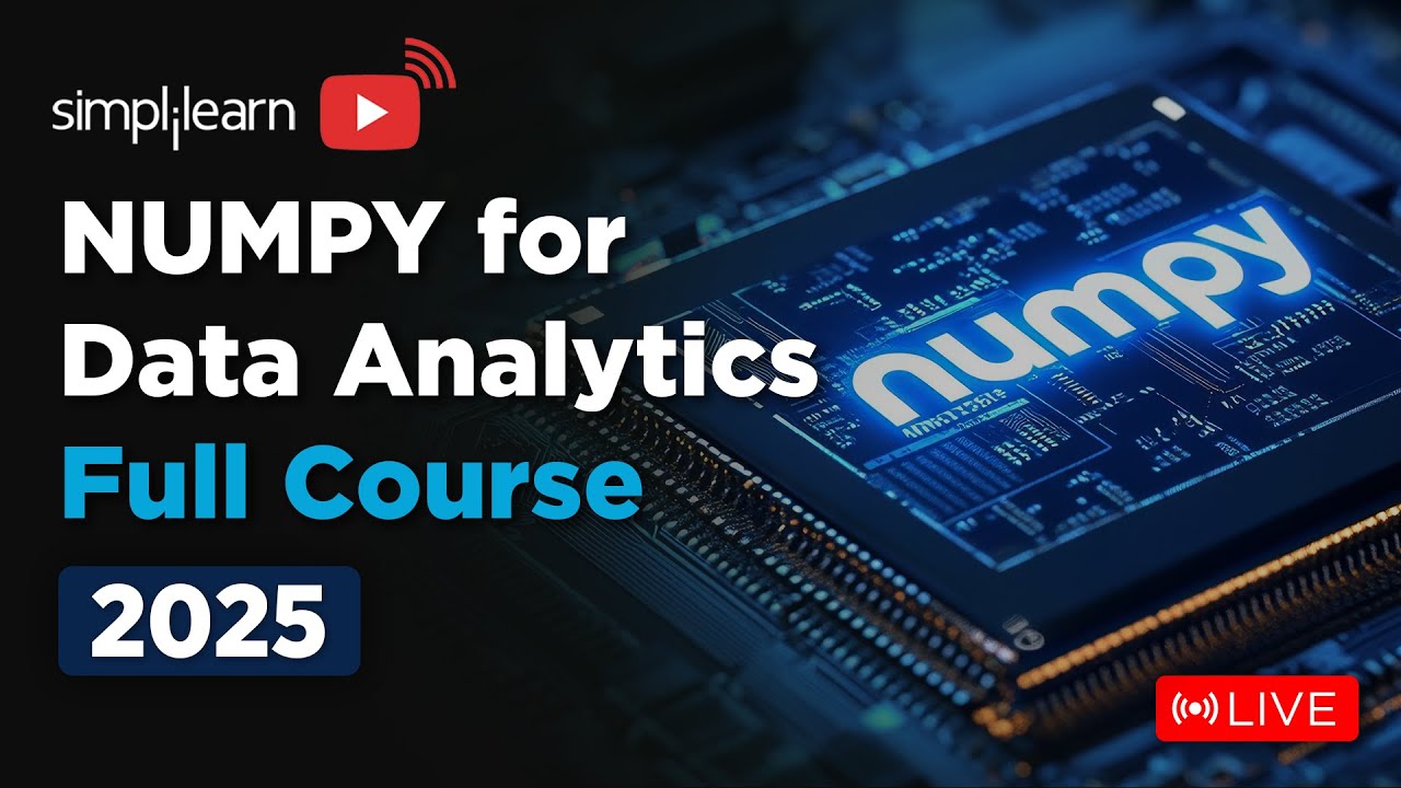 پوستر Numpy Full Course 2025 Numpy Tutorial for Data Analytics...