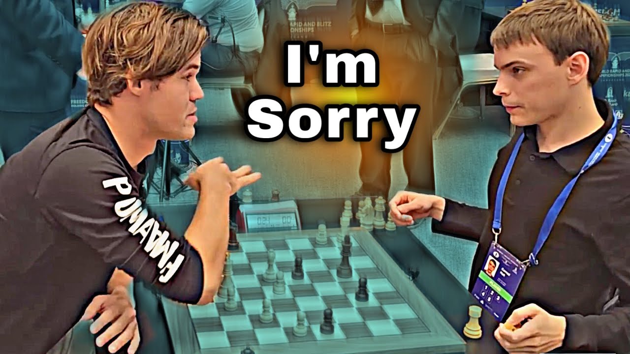 پوستر Magnus Carlsen Respectfully Apologizes to His Opponent...