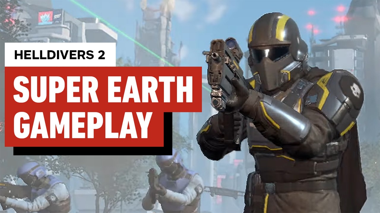 پوستر Helldivers 2 Super Earth Invasion Gameplay 4K 60FPS